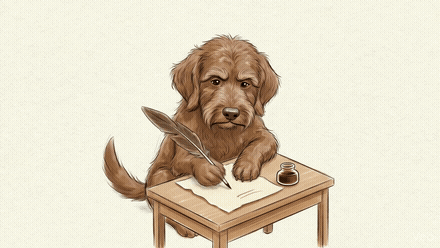 Pablo writing a letter